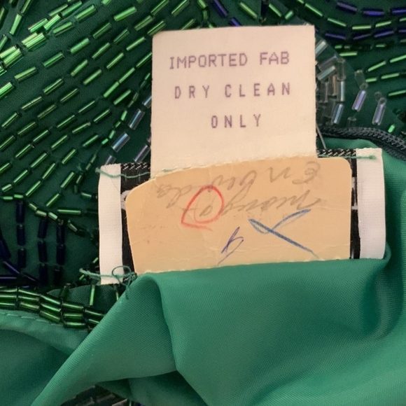 Beautiful Jack Bryan Vintage Green Gown - Picture 8 of 8